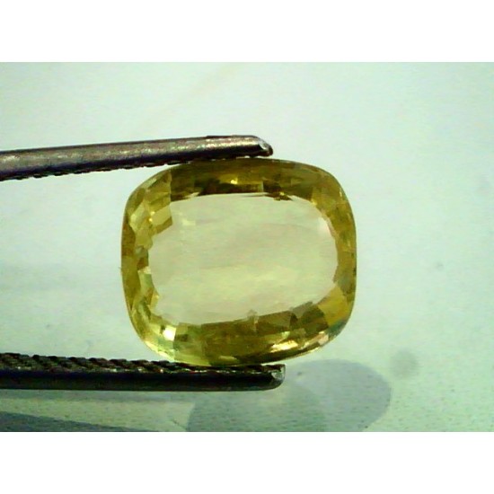 5 Ct Unheated Untreted Natural Ceylon Yellow Sapphire Pukhraj Gems