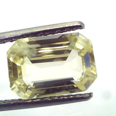 5.31 Ct Unheated Untreted Natural Ceylon Yellow Sapphire/Pukhraj