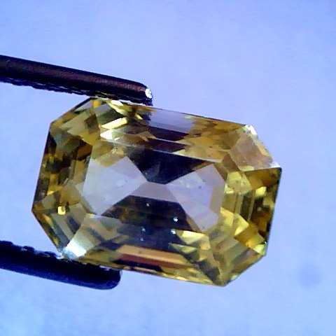 5.43 Ct Unheated Untreated Natural Ceylon Yellow Sapphire AAA