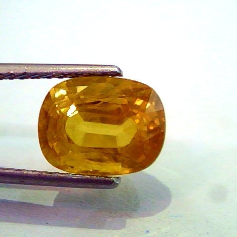 5.44 Ct Natural Premium Bangkok Yellow Sapphire/Pukhraj Heated