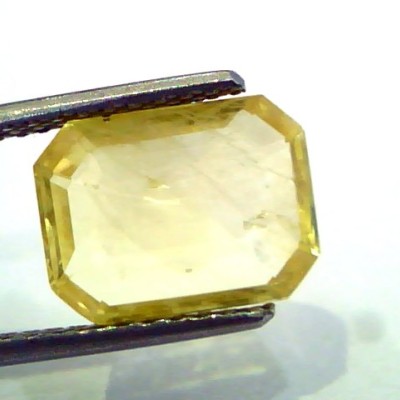 5.45 Ct Unheated Untreted Natural Ceylon Yellow Sapphire/Pukhraj