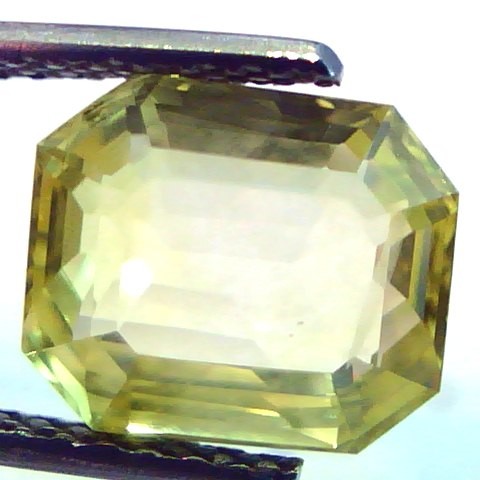 5.54 Ct Unheated Untreated Natural Ceylon Yellow Sapphire A+++++