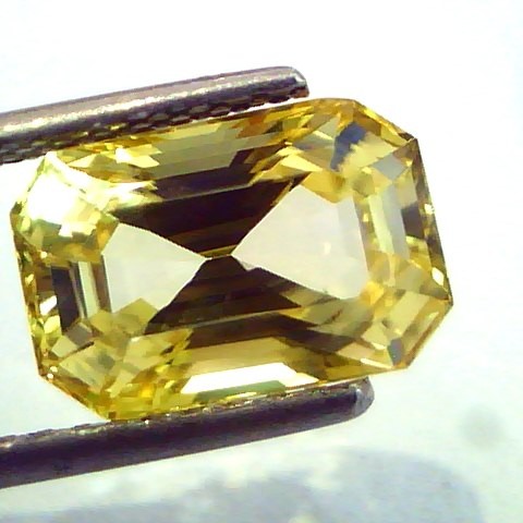 5.58 Ct Top Grade Unheated Natural Ceylon Yellow Sapphire AAAA