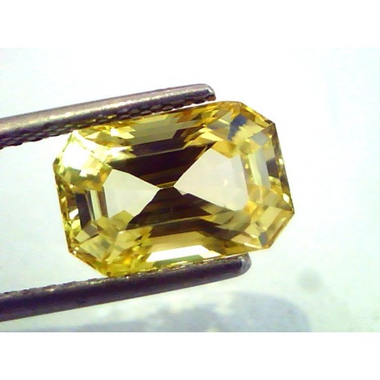 5.58 Ct Top Grade Unheated Natural Ceylon Yellow Sapphire AAAA