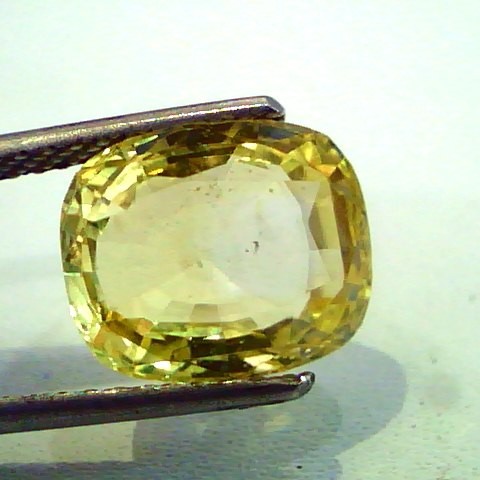 5.81 Ct IGI Certified Unheated Natural Ceylon Yellow Sapphirej