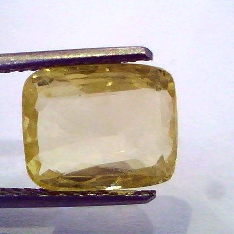 5.92 Ct Unheated Untreated Natural Ceylon Yellow Sapphire Pukhraj