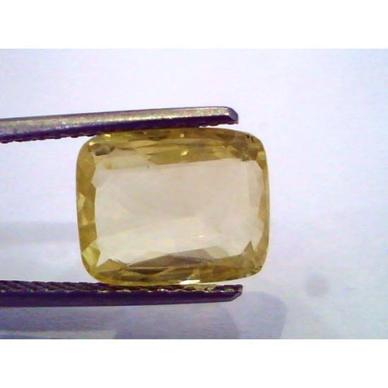 5.92 Ct Unheated Untreated Natural Ceylon Yellow Sapphire Pukhraj
