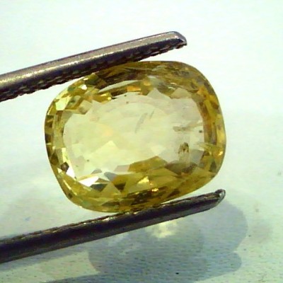 5.90 Ct Unheated Untreted Natural Ceylon Yellow Sapphire/Pukhraj