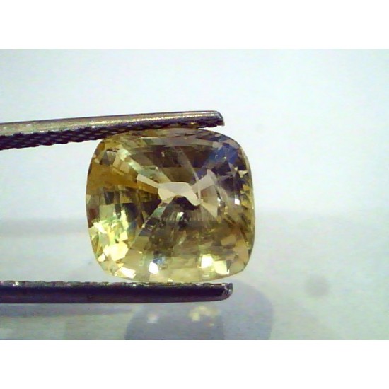 6.04 Ct Unheated Untreated Natural Ceylon Yellow Sapphire Pukhraj
