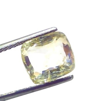 6.07 Ct GII Certified Unheated Untreated Natural Ceylon Yellow Sapphire Pukhraj
