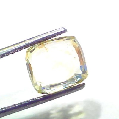 6.07 Ct GII Certified Unheated Untreated Natural Ceylon Yellow Sapphire Pukhraj