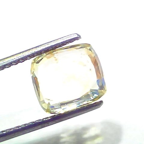 6.07 Ct GII Certified Unheated Untreated Natural Ceylon Yellow Sapphire Pukhraj