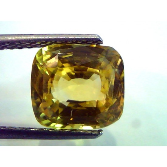 6.08 Ct Unheated Untreated Natural Ceylon Yellow Sapphire AAA