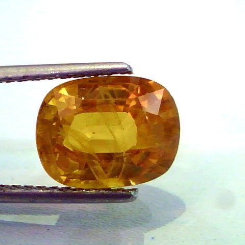 6.11 Ct Natural Premium Bangkok Yellow Sapphire/Pukhraj Heated