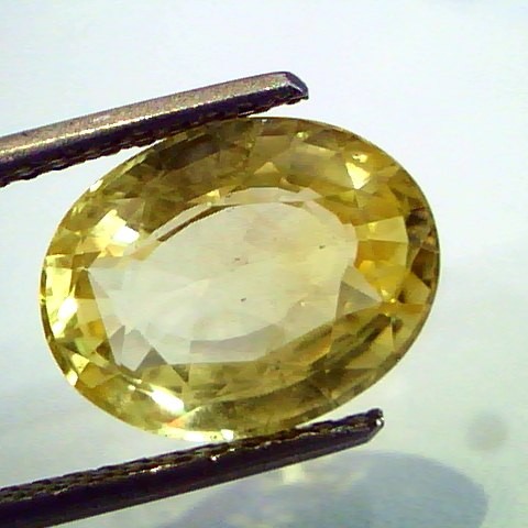 6.34 Ct Unheated Untreted Natural Ceylon Yellow Sapphire-Pukhraj