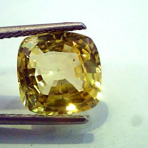 6.32 Ct IGI Certified Unheated Natural Ceylon Yellow Sapphire