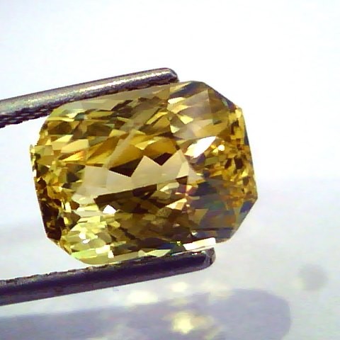 6.44 Ct Unheated Untreated Natural Ceylon Yellow Sapphire AAA