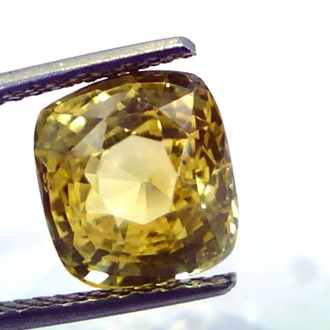 6.54 Ct Unheated Untreted Natural Ceylon Yellow Sapphire/Pukhraj AAA