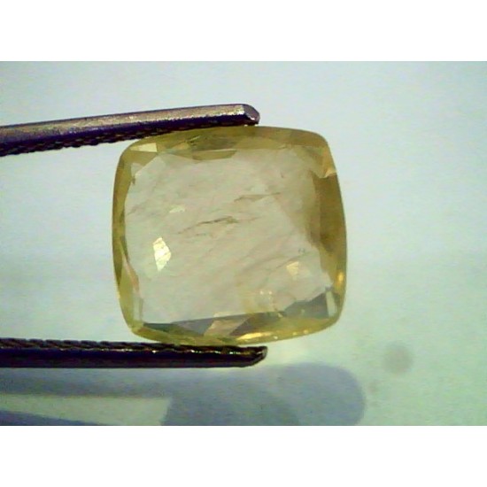 6.60 Ct Unheated Untreted Natural Ceylon Yellow Sapphire/Pukhraj