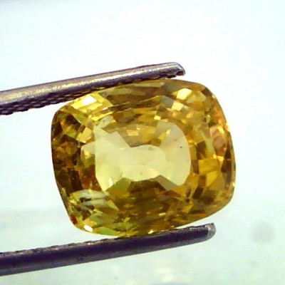 6.74 Ct Unheated Untreated Natural Ceylon Yellow Sapphire/Pukhraj *IGI* AAAAA
