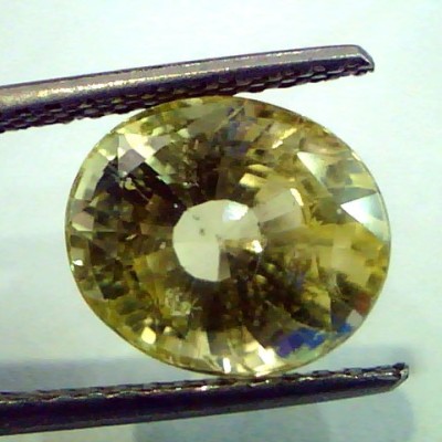 6.69 Ct Unheated Untreted Natural Ceylon Yellow Sapphire/Pukhraj