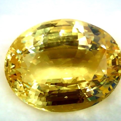 Huge 62.06 Ct GII Certified Unheated Untreated Natural Ceylon Yellow Sapphire **RARE**