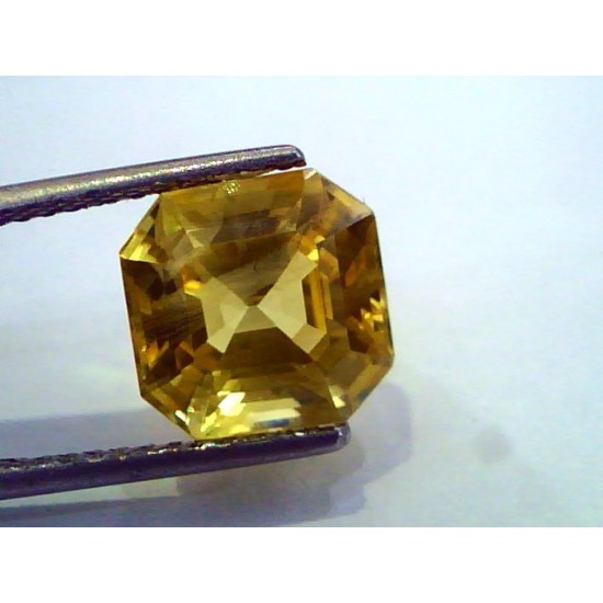 7.05 Ct Certified Unheated Untreated Natural Ceylon Yellow Sapphire