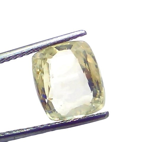7.13 Ct Certified Unheated Untreated Natural Ceylon Yellow Sapphire Pukhraj