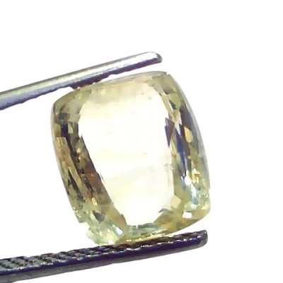 7.13 Ct Certified Unheated Untreated Natural Ceylon Yellow Sapphire Pukhraj 7.13 Ct Certified Unheated Untreated Natural Ceylon Yellow Sapphire Pukhraj