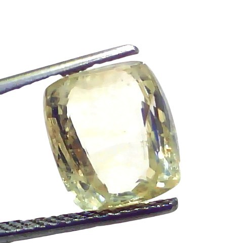 7.13 Ct Certified Unheated Untreated Natural Ceylon Yellow Sapphire Pukhraj 7.13 Ct Certified Unheated Untreated Natural Ceylon Yellow Sapphire Pukhraj