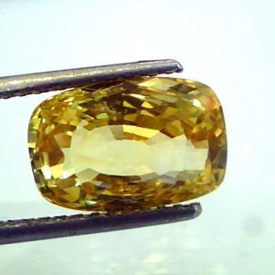 7.16 Ct IGI Certified Unheated Natural Ceylon Yellow Sapphire AAAAA
