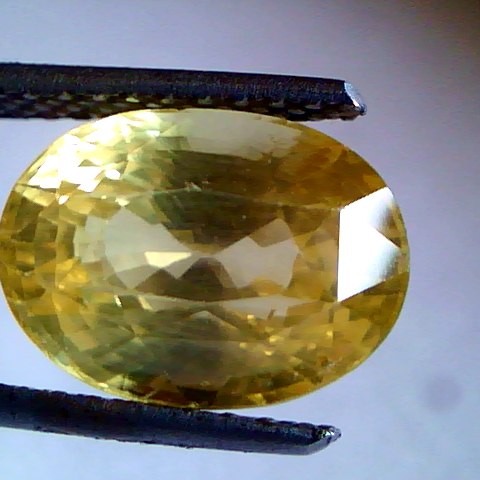 7.48 Ct Unheated Untreted Natural Ceylon Yellow Sapphire Pukhraj