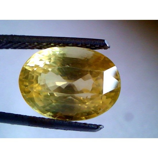 7.48 Ct Unheated Untreted Natural Ceylon Yellow Sapphire Pukhraj