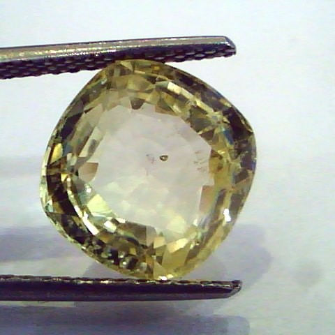 7.58 Ct Unheated Untreated Natural Ceylon Yellow Sapphire Pukhraj