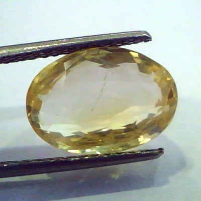 7.95 Ct Unheated Untreated Natural Ceylon Yellow Sapphire Pukhraj