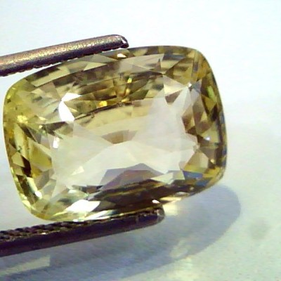 8.70 Ct Certified Unheated Untreated Natural Ceylon Yellow Sapphire