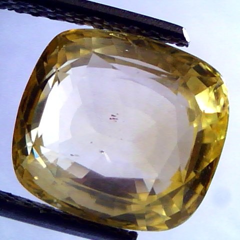 8.74 Ct Unheated Untreted Natural Ceylon Yellow Sapphire Pukhraj