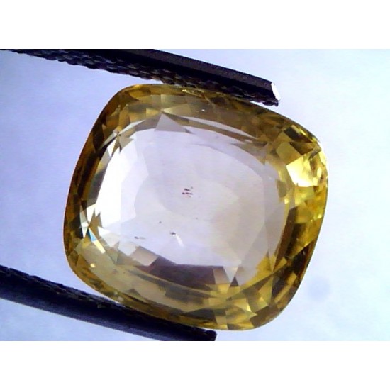 8.74 Ct Unheated Untreted Natural Ceylon Yellow Sapphire Pukhraj