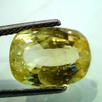 8.93 Ct GII Certified Unheated Untreated Natural Ceylon Yellow Sapphire