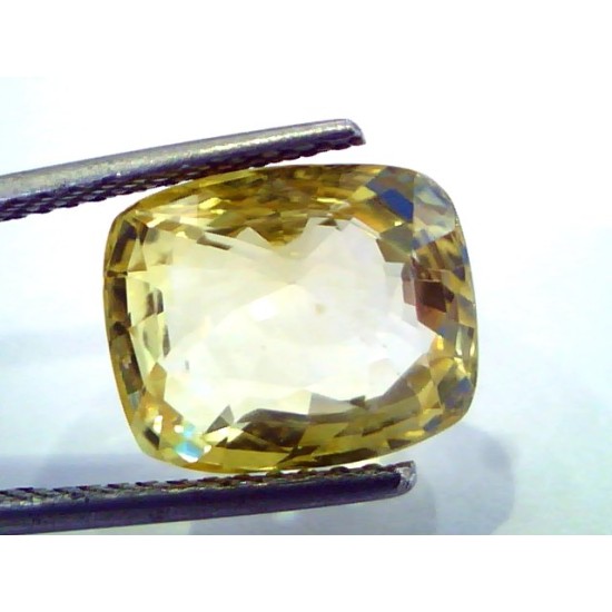 9.20 Ct Unheated Untreated Natural Ceylon Yellow Sapphire/Pukhraj AAA