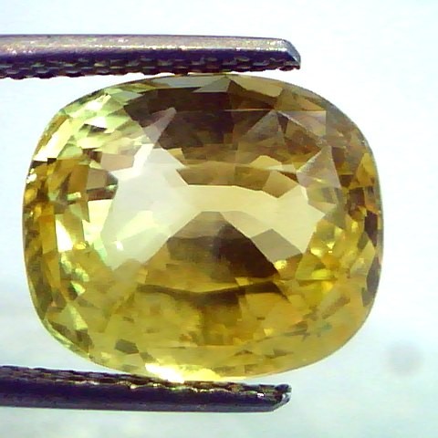 9.32 Ct Unheated Untreated Natural Ceylon Yellow Sapphire AAA