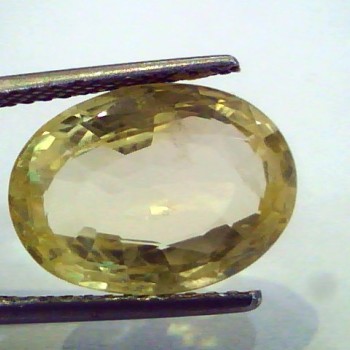 9.67 Ct Unheated Untreated Natural Ceylon Yellow Sapphire Pukhraj