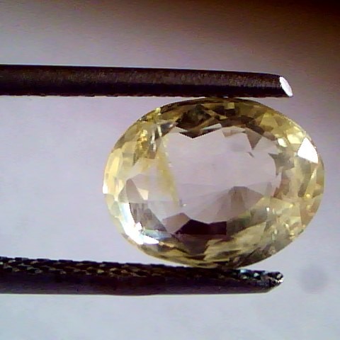 3.92 Ct Unheated Untreated Natural Ceylon Yellow Sapphire