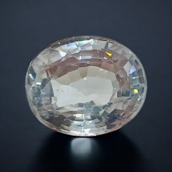 Huge 10.49 Ct 11.65 Ratti Natural White Zircon Gemstone For Venus AAAAA