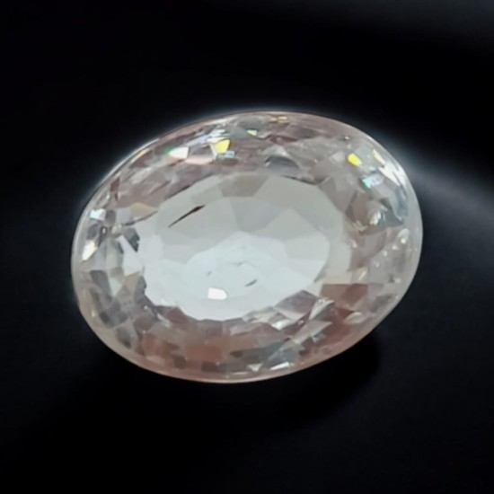 5.85 Ct 6.5 Ratti Natural White Zircon Gemstone For Venus AAAAA