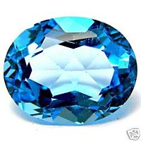 2-6 Carat Natural Swiss Blue Topaz Gemstone For Saturn