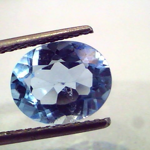 2-5 Carat Natural Blue Aquamarine Gemstone For Saturn