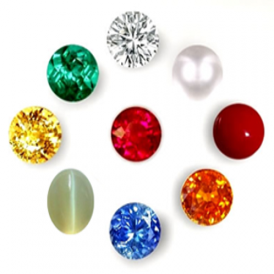 All Natural Navgraha Stones Without Real Diamond of 5-10 Cents Sizes