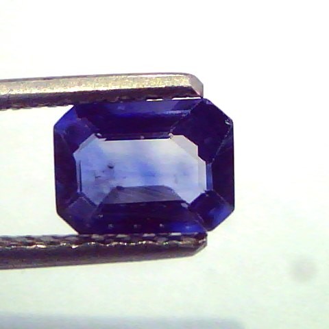 1.26 Ct Emerald Cut Unheated Natural Ceylon Blue Sapphire AAA