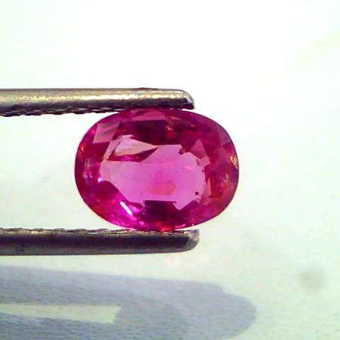 1.25 Ct Unheated Untreated Natural Old Burma Mines Ruby Gemstone